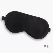 Logo Tersuai Mampu Milik 100% Silk Satin Sleepmask Topeng Mata dengan Jalur Boleh Laras dalam MOQ Kecil